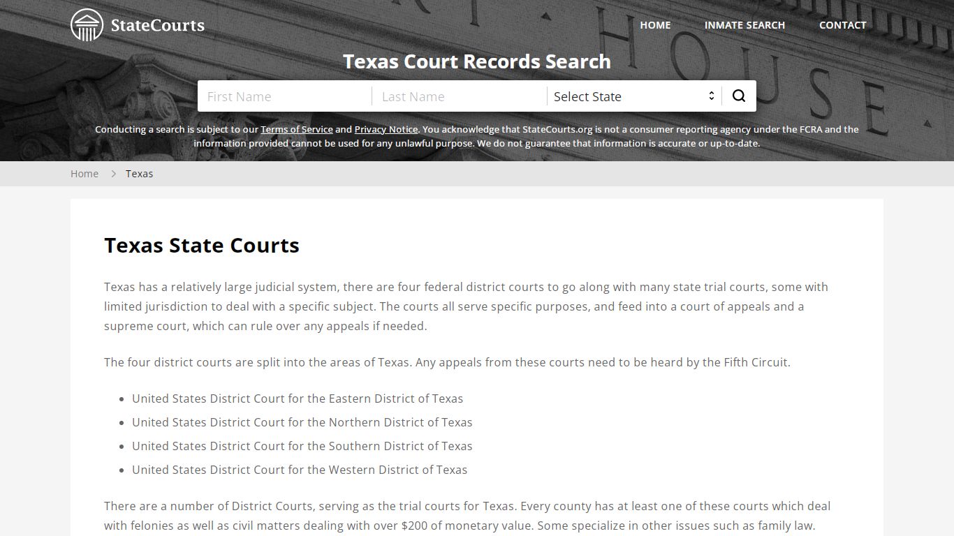 Texas Court Records - TX State Courts